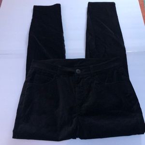 Cabi Black Gala Velvet Jeans Size 8 Style 4079